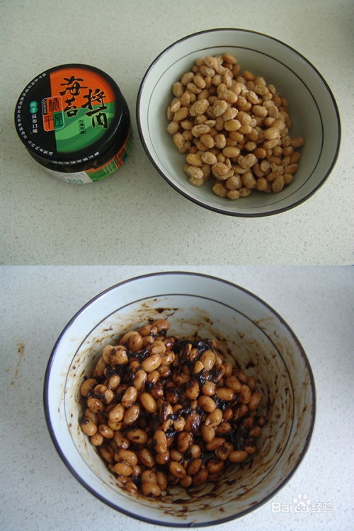 海苔纳豆配糙米饭的做法